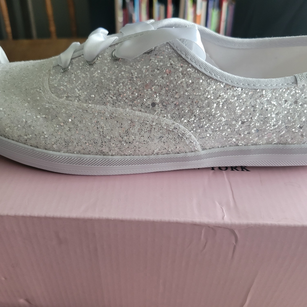 Keds Women's Silver Glitter Sneakers